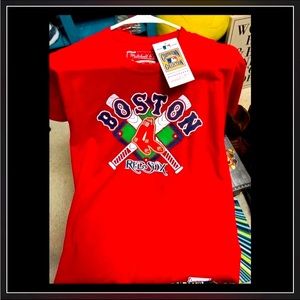 Mitchell and Ness Cooperstown Collection Boston Red Sox T-shirt Size Medium